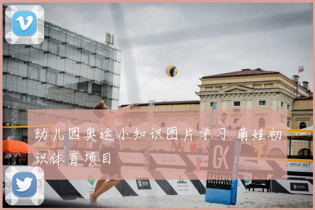 幼儿园奥运小知识图片学习 萌娃初识体育项目